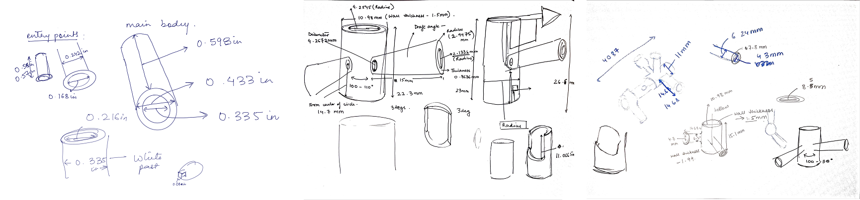 Dimensional Study + Early Mechanism Sketches
